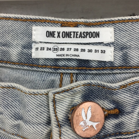 One Teaspoon Distressed Awesome Baggies Jeans - Picture 4 of 8